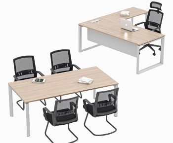 Modern Office Desk And Chair-ID:407124049