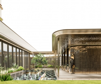 Modern Facade Element-ID:651309977