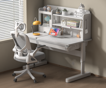 Modern Computer Desk And Chair-ID:459868917
