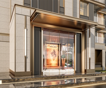 Modern Facade Element-ID:832047941