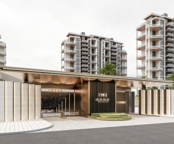 Modern Facade Element-ID:100650899