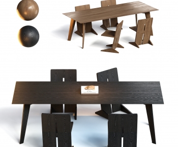 Modern Dining Table And Chairs-ID:121288068