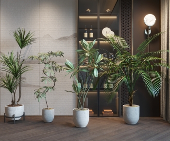 Modern Ground Green Plant Potted Plants-ID:939776901