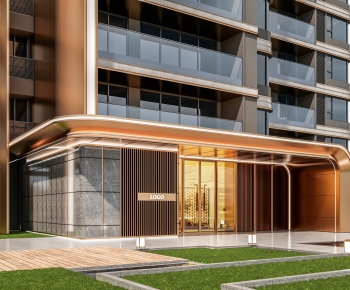 Modern Facade Element-ID:979496966