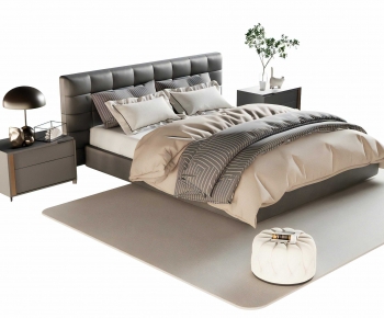 Modern Double Bed-ID:359461078