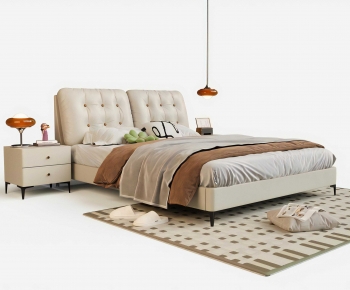 Modern Double Bed-ID:385333062