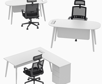 Modern Office Desk And Chair-ID:909274104