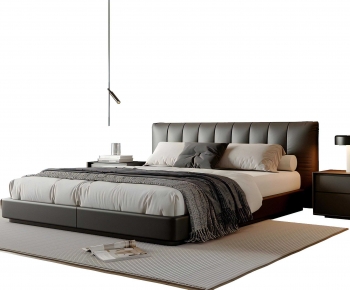 Modern Double Bed-ID:103099395