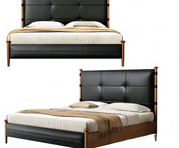 Modern Double Bed-ID:411489961