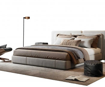 Modern Double Bed-ID:411252983