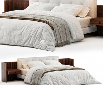 Modern Double Bed-ID:882507094