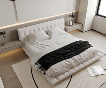 Modern Double Bed-ID:722537993