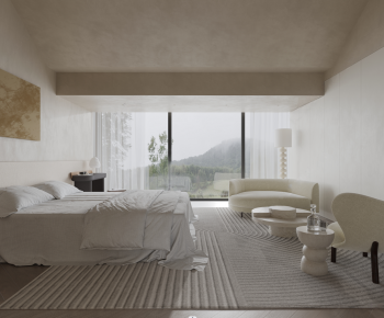 Wabi-sabi Style Guest Room-ID:724100112