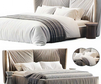 Modern Double Bed-ID:797904975