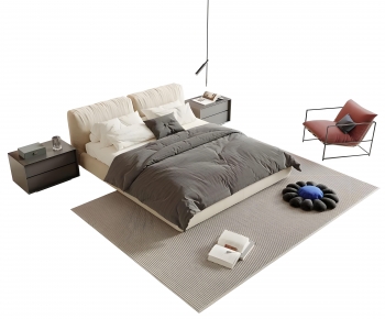 Modern Double Bed-ID:479517943