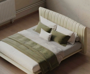 Modern Double Bed-ID:744364021