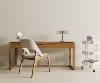 Modern Computer Desk And Chair-ID:368602992