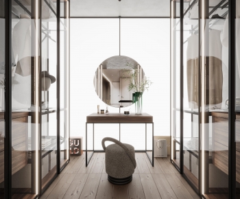 Modern Clothes Storage Area-ID:860594991