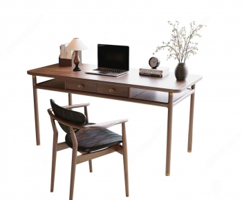 Modern Computer Desk And Chair-ID:369086039