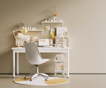 Modern Computer Desk And Chair-ID:964699031