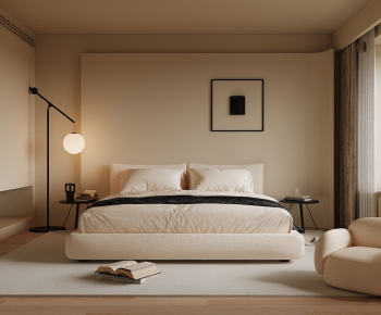 Wabi-sabi Style Bedroom-ID:860450988