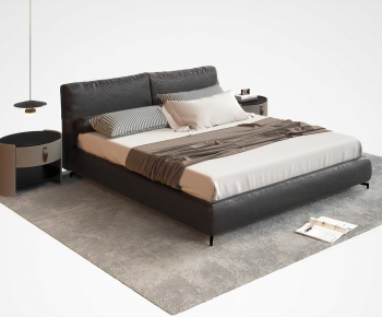 Modern Double Bed-ID:162571915