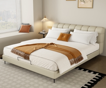 Modern Double Bed-ID:419616942