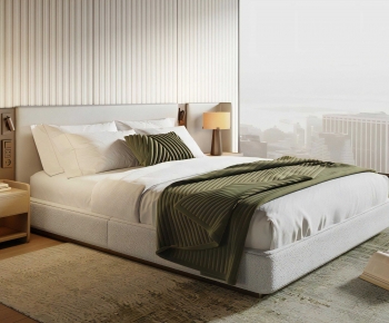 Modern Double Bed-ID:121973047