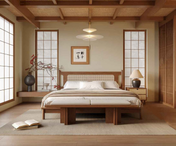 Japanese Style Bedroom-ID:158845902