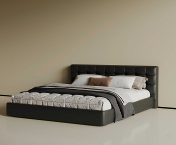 Modern Double Bed-ID:874320985