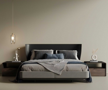 Modern Double Bed-ID:831247097