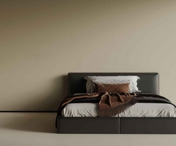 Modern Double Bed-ID:627311948