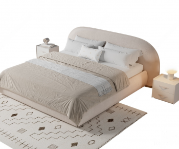 Modern Double Bed-ID:999718908