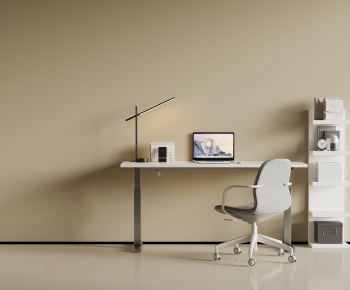 Modern Computer Desk And Chair-ID:617350101