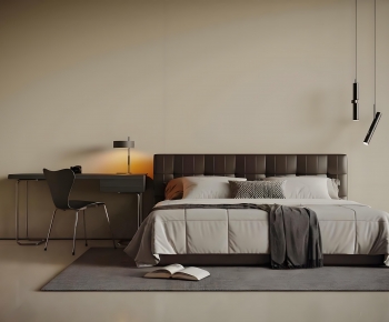 Modern Double Bed-ID:591438065