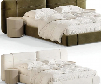 Modern Double Bed-ID:147470952