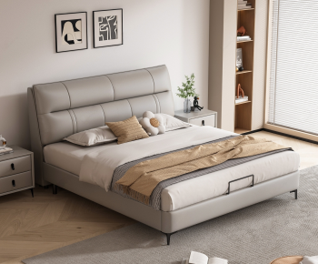Modern Double Bed-ID:777349513