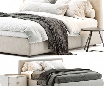 Modern Double Bed-ID:558918953