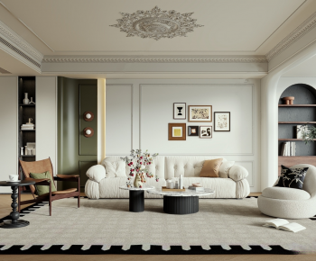 French Style A Living Room-ID:587445028