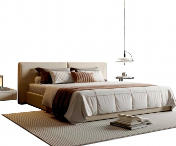 Modern Double Bed-ID:583795071