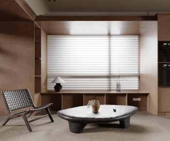 Wabi-sabi Style Lounge Chair-ID:987663031