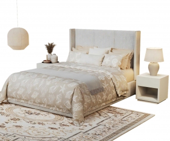 Modern Double Bed-ID:310976988