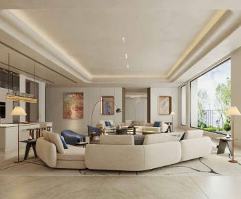 Modern A Living Room-ID:895359991