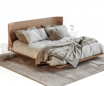 Modern Double Bed-ID:268420938