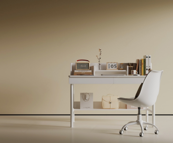 Modern Computer Desk And Chair-ID:906610564