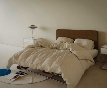 Modern Double Bed-ID:610136996