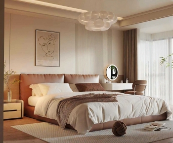 Modern Double Bed-ID:266413938