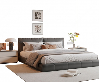 Modern Double Bed-ID:465683947
