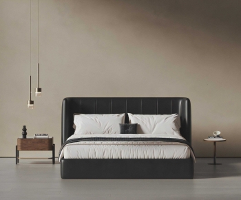 Modern Double Bed-ID:849896916
