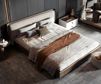 Modern Double Bed-ID:173294079